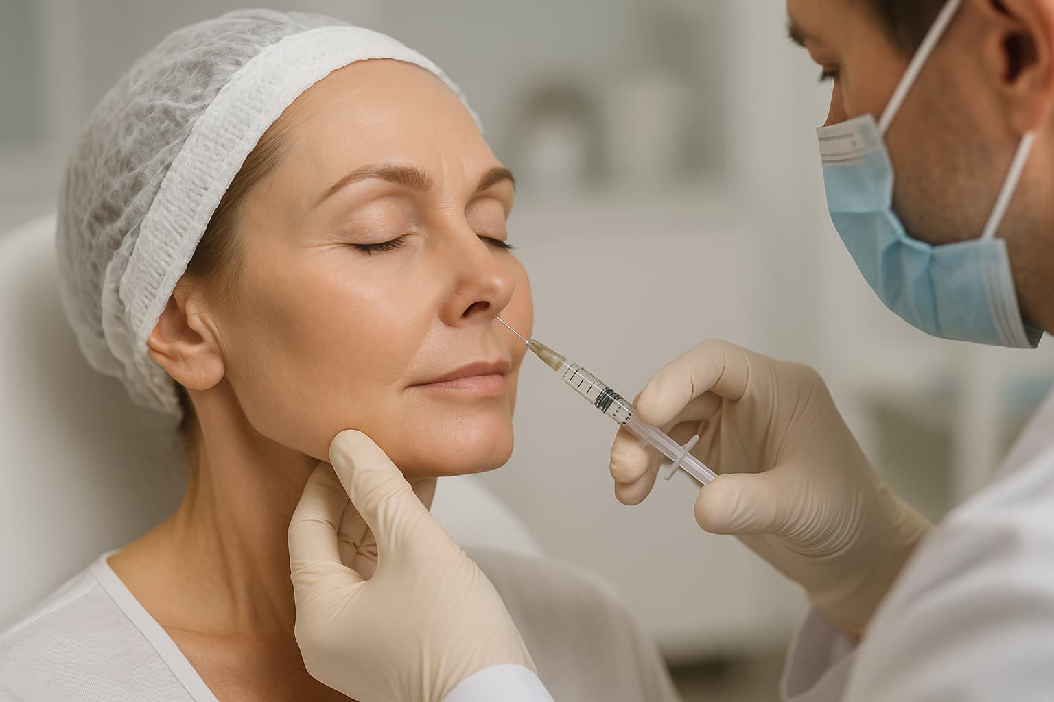 הזרקת חומצה היאלורונית לפנים