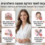 מה אסור אחרי הזרקת חומצה היאלורונית